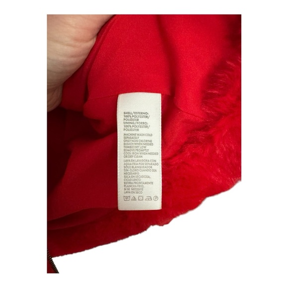 REBECCA MINKOFF | $248 Henderson Faux Fur Jacket in Red, Size XS - Picture 7 of 8